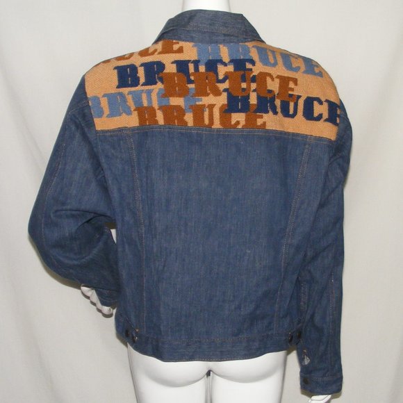 Vintage Jackets & Coats Vintage Denim Jacket L Bruce Needlepoint